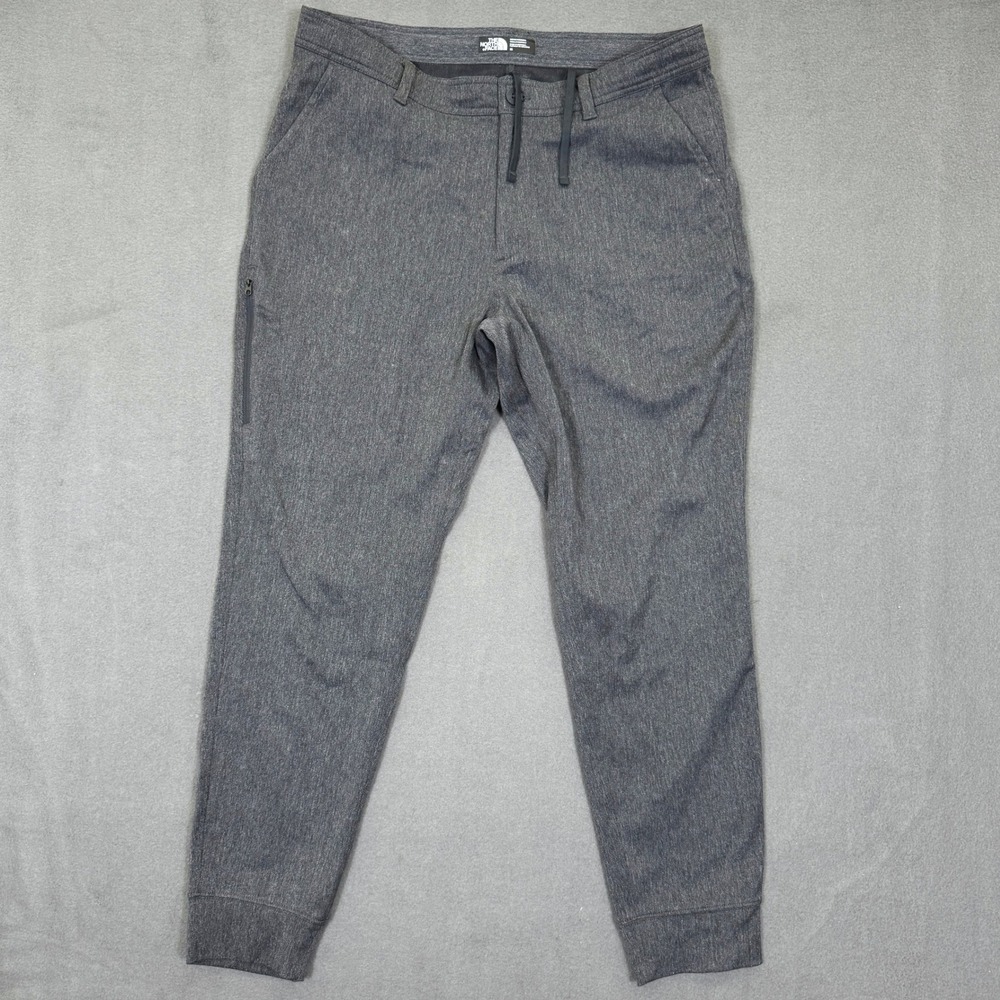 The North Face Jogger Pants Men 36 (Fits 37) Gray Nylon Stretch NF0A2UMC Hiking